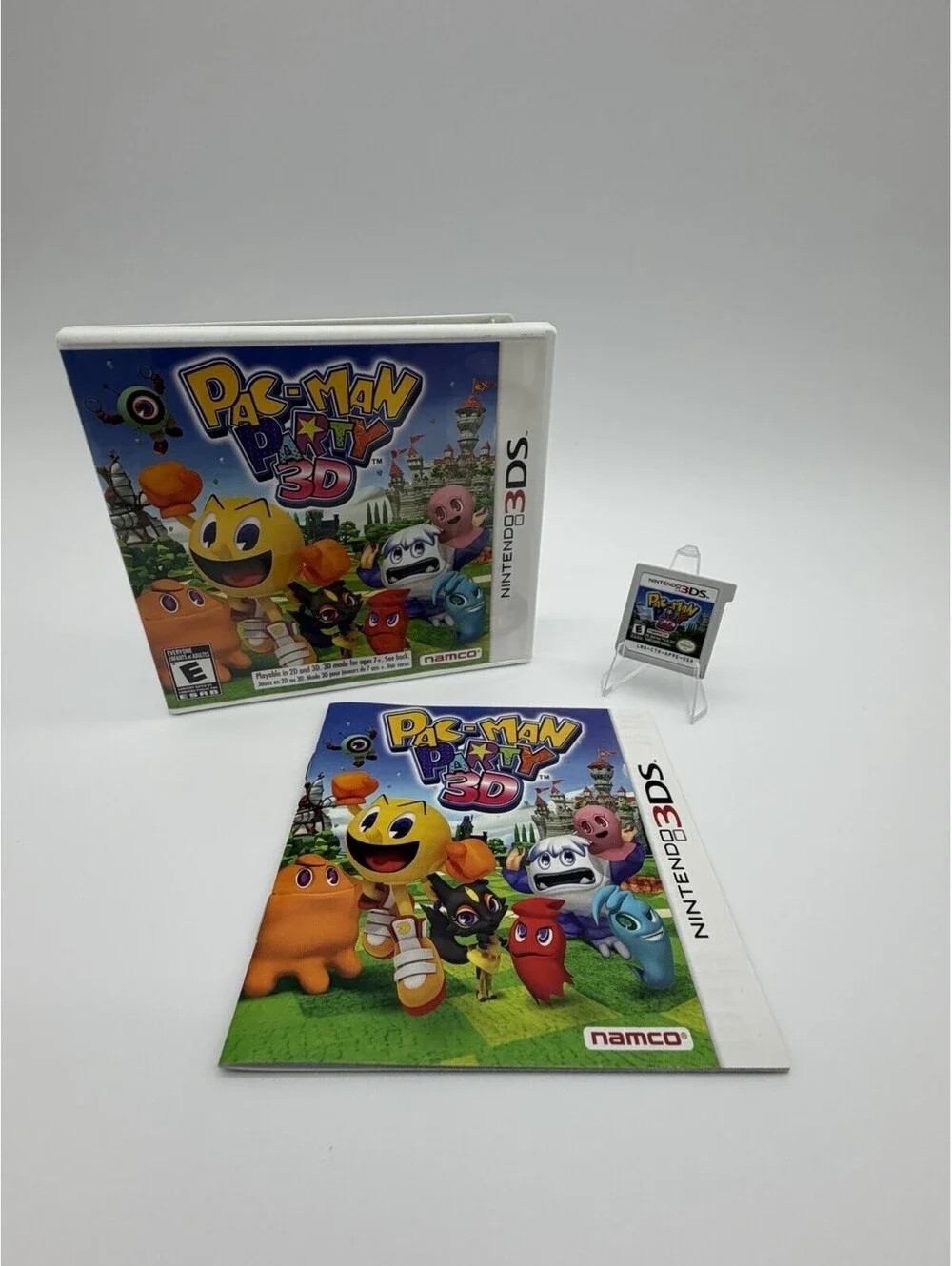 Pac-Man Party 3D (Nintendo 3DS, 2011) COMPLETE in box Tested & Working